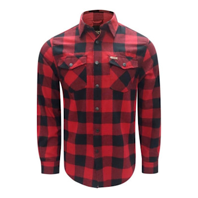 CHEMISE CLASSIQUE FLANELLE ROUGE HOMME (L)