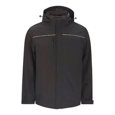 VESTE SOFTSHELL NOIR ISOLÉE POUR HOMME (M)