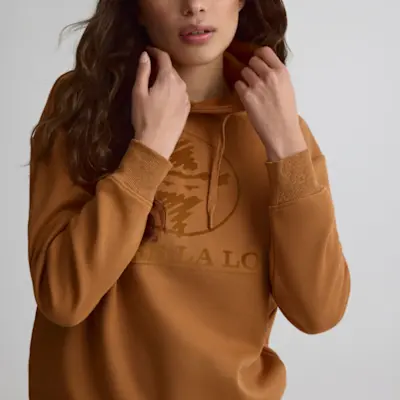 Chandail coton ouaté à capuchon pour femme