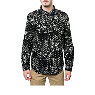 CHEMISE LRG NOIR S H142010