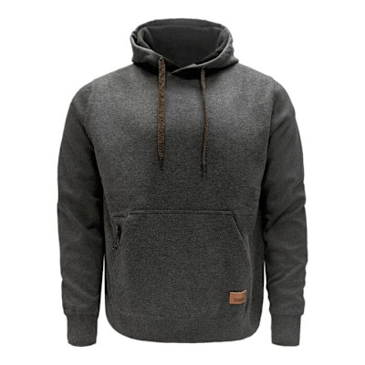 CHANDAIL À CAPUCHE CHARCOAL HOMME (XL)