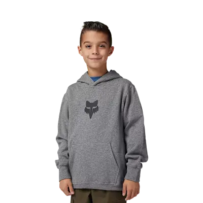 YTH LEGACY FLEECE PO HTR GRAPH (YXS)
