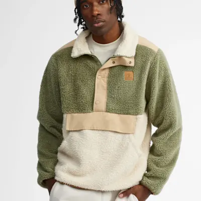 Chandail à col montant en peluche pour homme taille : medium