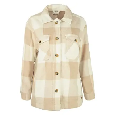 VESTE À CARREAUX ROSE PÂLE COURTE FEMME (XL)