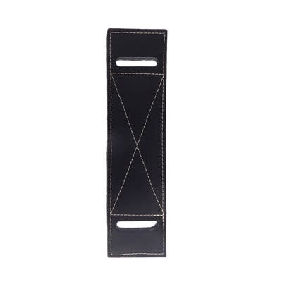 ÉPAULETTE CUIR NOIR AVEC FEUTRE