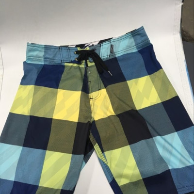 SHORTS CARROTE BLEU/JAUNE