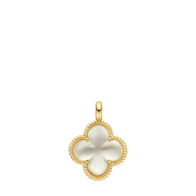 Blush - Hanger met clips in 14kt geel goud - met parelmoer en bergkristal - 6096YMQ Blush - Hanger met clips in 14kt geel goud - met parelmoer en bergkristal - 6096YMQ