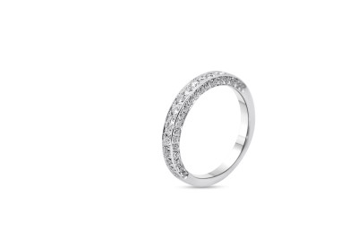 Giorgio Visconti - Trouwring - ring 18kt wit goud met briljant - AB17040 - maat 53,50 Giorgio Visconti - Trouwring - ring 18kt wit goud met briljant - AB17040 - maat 53,50