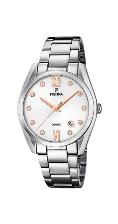 Festina - dameshorloge metalen band - F16790/A