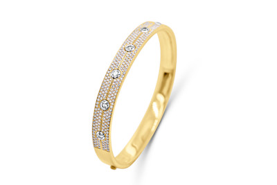 Giorgio Visconti - armband - esclave - 18kt geel goud met briljant - DH40203