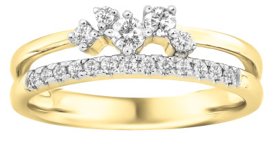 J & A - Ring in 18kt geel goud met briljant - JA6215 J & A - Ring in 18kt geel goud met briljant - JA6215