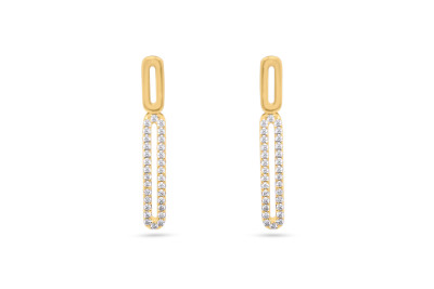 Oorhanger in 18kt geel goud met briljant - E10S0276G Oorhanger in 18kt geel goud met briljant - E10S0276G
