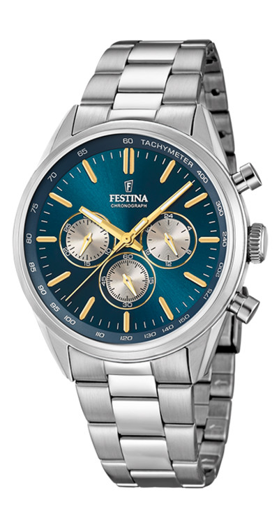 Festina - herenhorloge chrono blauwe wijzerplaat - F16820/C Festina - herenhorloge chrono blauwe wijzerplaat - F16820/C