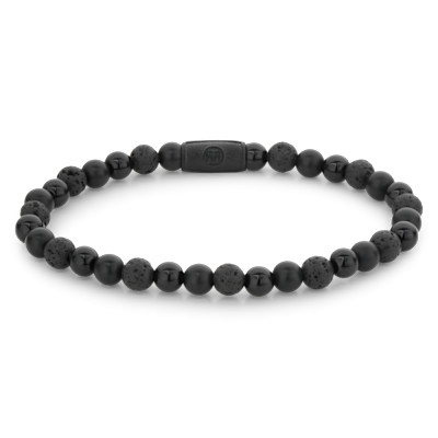 Rebel&Rose - Black Rocks - All-Black - 6mm M - RR-60088-B-M