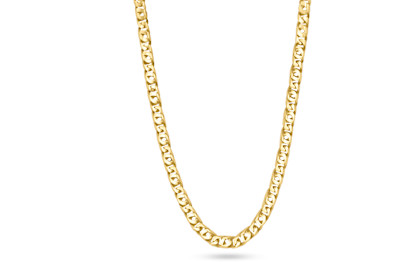 Herenketting 18kt geel goud - op 60cm Herenketting 18kt geel goud - op 60cm