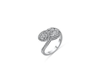 Verlovingsring - ring 18kt goud met briljant - AB853 Verlovingsring - ring 18kt goud met briljant - AB853
