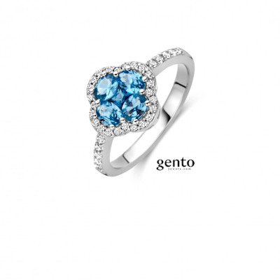 Gento - Ring in zilver met zirkonium - SA27 Gento - Ring in zilver met zirkonium - SA27