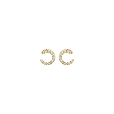 Blush - Oorknoppen in 14kt geel goud met zirkonium - 7378YZI