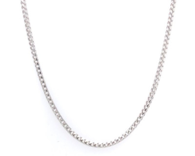 Ketting franco 18kt wit goud 45cm