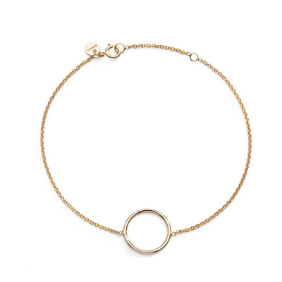 Burato - armbandje met cirkel 18kt geel goud - CQ815 Burato - armbandje met cirkel 18kt geel goud - CQ815