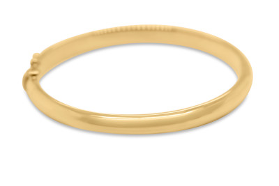Bangle in 18kt geel goud , 6mm - 50x60 mm - HT6 Bangle in 18kt geel goud , 6mm - 50x60 mm - HT6