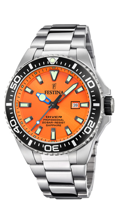 Festina - herenhorloge - duiker - metalen band - F20663/4 Festina - herenhorloge - duiker - metalen band - F20663/4