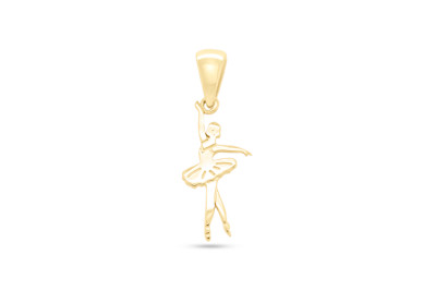 Hanger 18kt geel goud - ballerina