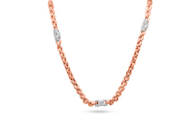 Collier zilver - rood - met zirkonium - CL019-1RH - 45cm Collier zilver - rood - met zirkonium - CL019-1RH - 45cm