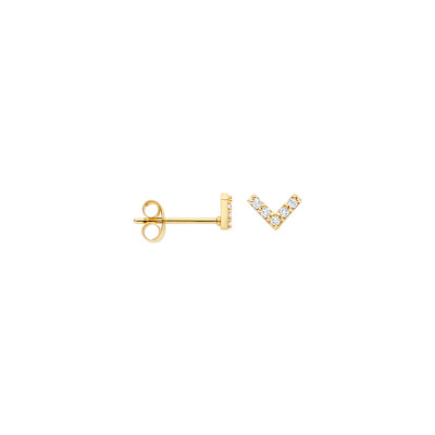 Blush - Oorknoppen in 14kt geel goud met zirkonium - 7374YZI Blush - Oorknoppen in 14kt geel goud met zirkonium - 7374YZI