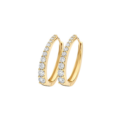 Blush - Creolen in 14kt geel goud met zirkonium - 7375YZI