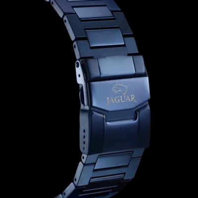 Jaguar - Herenhorloge met blauwe band en kast - j991/1