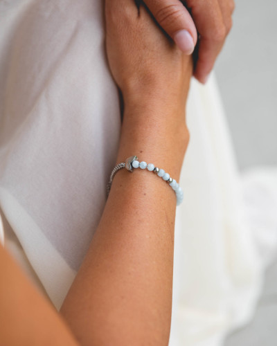Didyma - Armband voor dames met edelstenen - Aquamarijn - CH1 TU Didyma - Armband voor dames met edelstenen - Aquamarijn - CH1 TU