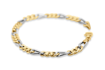 Armband 14kt bi-color - 21cm Armband 14kt bi-color - 21cm