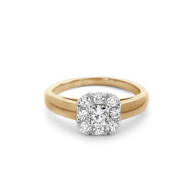The Flanders Collection - Solitair in 18kt wit en geel goud - 235 The Flanders Collection - Solitair in 18kt wit en geel goud - 235