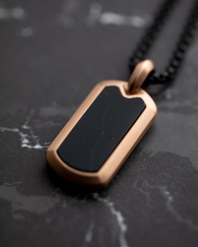 Gemini - ketting - NNT3 - Imperium Rose Gold Carbon