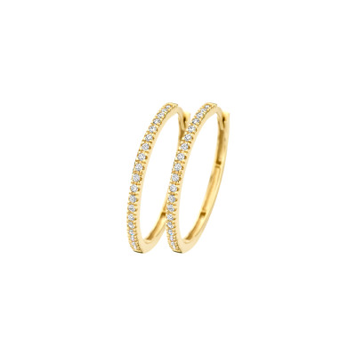 Blush - Creolen in 14kt geel goud met zirkonium - 7306YZI