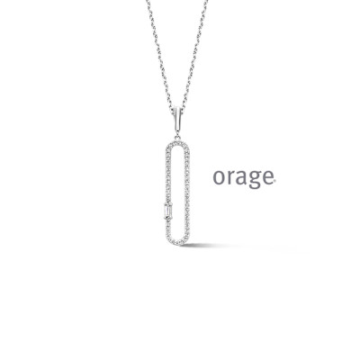 Orage - Halsketting in zilver met zirkonium - BB356