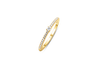 Giorgio Visconti - Solitair in 18kt geel goud met briljant - AG16316