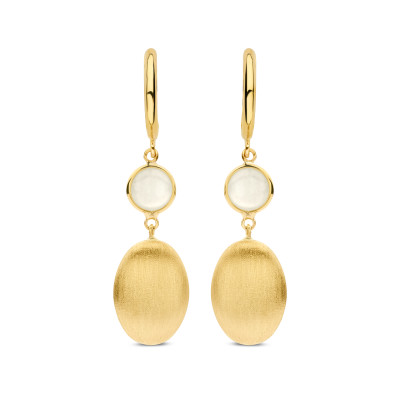 Femme Adoree - Oorslingers in 18kt geel goud met maansteen - F11S11243/S Femme Adoree - Oorslingers in 18kt geel goud met maansteen - F11S11243/S