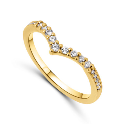 Ring in 18kt geel goud met briljant - E08R0815G Ring in 18kt geel goud met briljant - E08R0815G