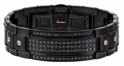 Zancan - Herenarmband in zwart mat staal - EHB070 Zancan - Herenarmband in zwart mat staal - EHB070