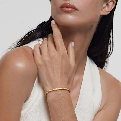 Armband in 18kt geel goud met briljant - Titanium - M5056JYO