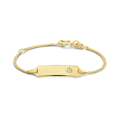 Babynaamplaatje - Graveerplaatje met zirkonium - 4016933