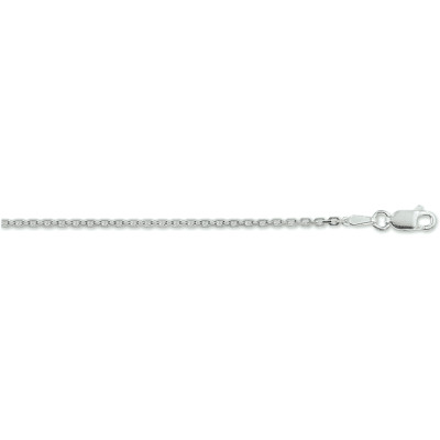 Ketting zilver forcat 50cm - 0.7mm