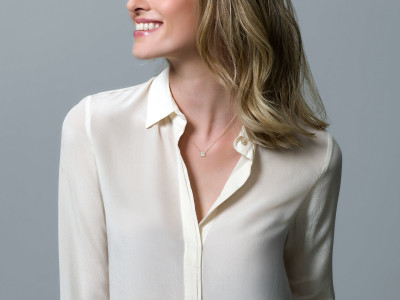 Blush - collier 14kt geel goud met zirkonium - 3049YZI