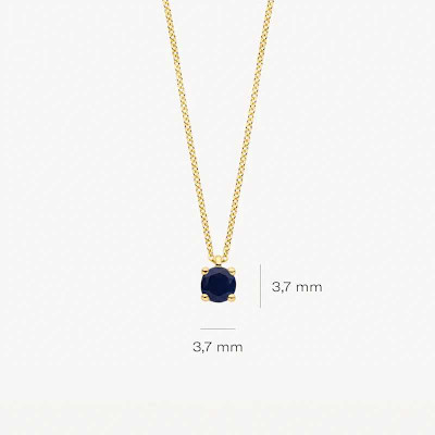 Blush - Halsketting in 14kt met Saffier - 3200YBS Blush - Halsketting in 14kt met Saffier - 3200YBS