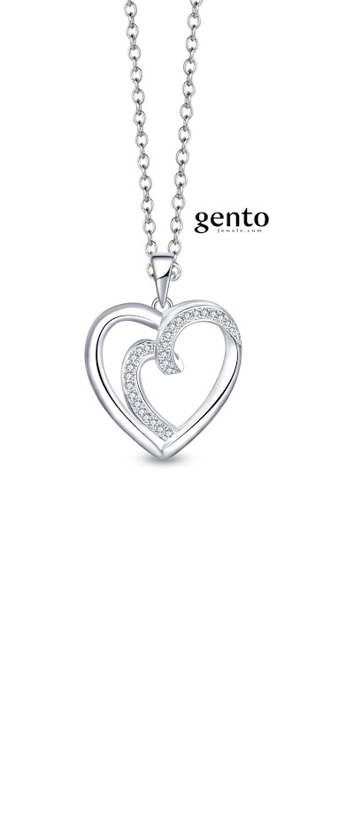 Gento - Halsketting met hanger - Hartje - VL84/43
