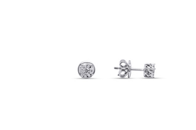 Oorstekers 18kt wit goud met briljant 0,18ct - 30-70477-1275 Oorstekers 18kt wit goud met briljant 0,18ct - 30-70477-1275