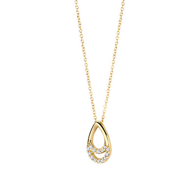 Blush - Halsketting in 14kt geel goud met zirkonium - 3195YZI