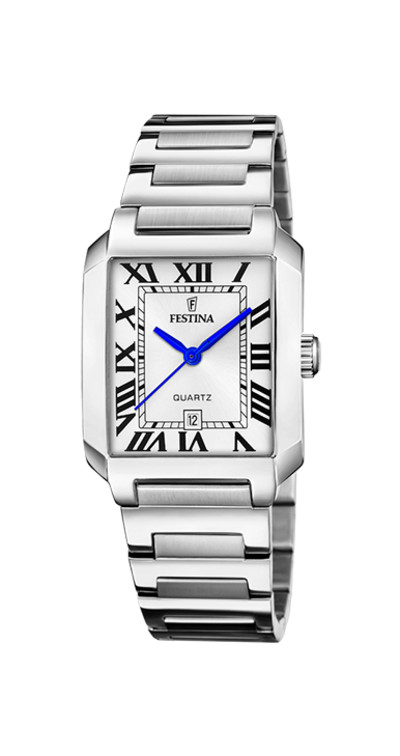 Festina - Dameshorloge rechthoekig - metalen band - F20679/1